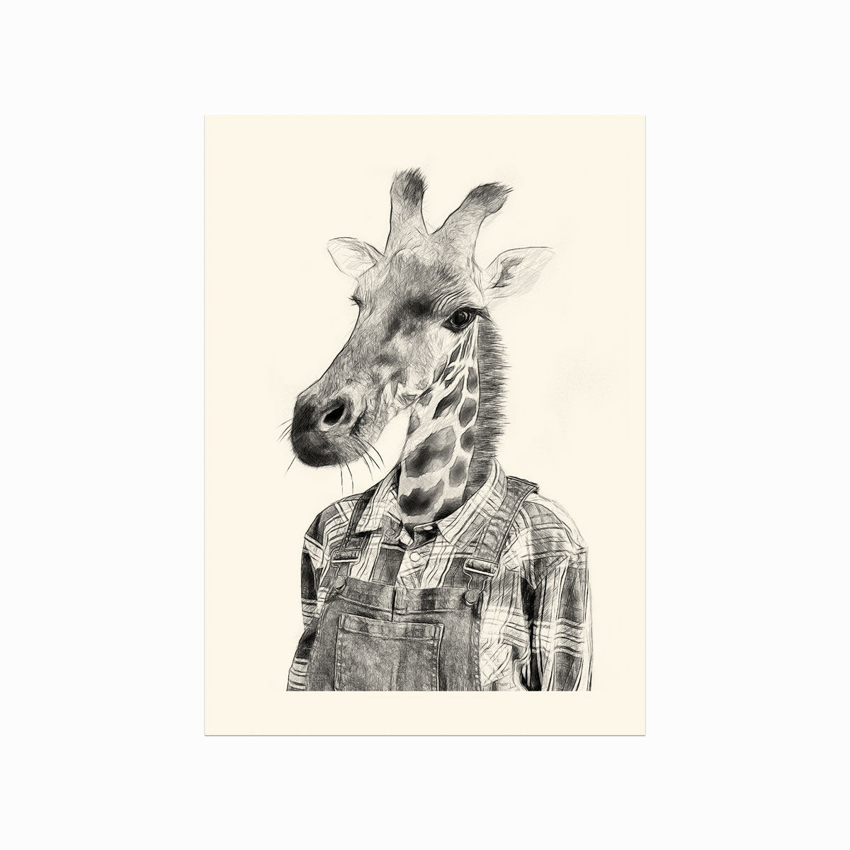 Sydafrikansk Giraff Plakat – Unik Kunst til Dit Hjem