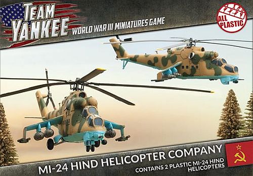 Soviet  -24 Hind Helicopter Company  Plastic   Box  Team Yankee
