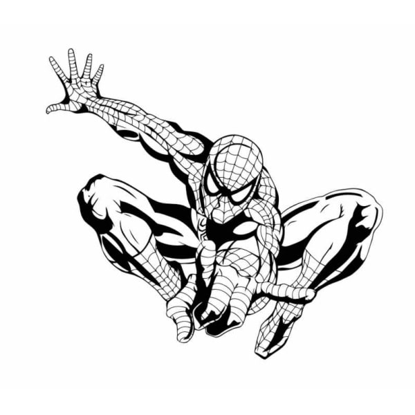 Spiderman Vægklistermærke – Superhelt i Aktion 60x55 cm