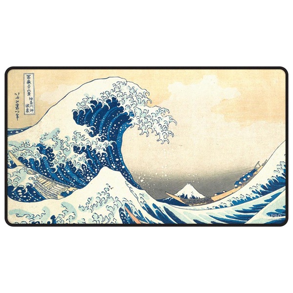 Spillem 195 165 Tte  Playmat  The Great Wave Off Kanagawa Black Stitched Ultra Pro  16602