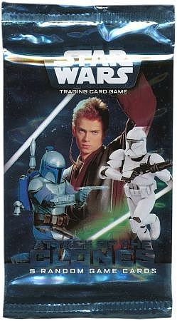 Star Wars Tcg: Attack   The Clones  -card Booster Pack