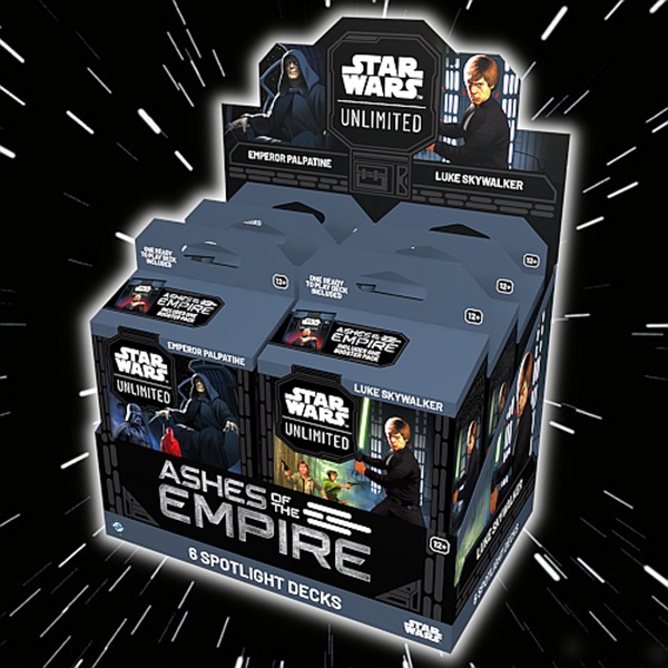 Star Wars: Unlimited Tcg Set  : Ashes   The Empire Spotlight Deck Display    Decks