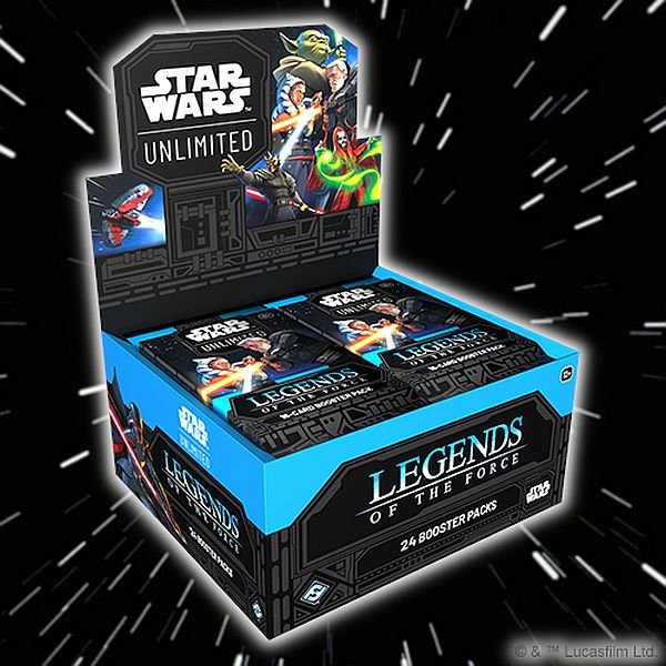 Star Wars: Unlimited Tcg Set  : Legends   The Force Booster Display  Box Med 24 Packs