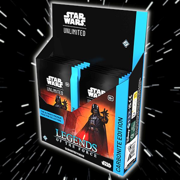 Star Wars: Unlimited Tcg Set  : Legends   The Force Carbonite Booster Display  Box Med 12 Carbonite Packs