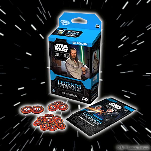 Star Wars: Unlimited Tcg Set  : Legends   The Force Spotlight Deck: Qui-gon Jinn