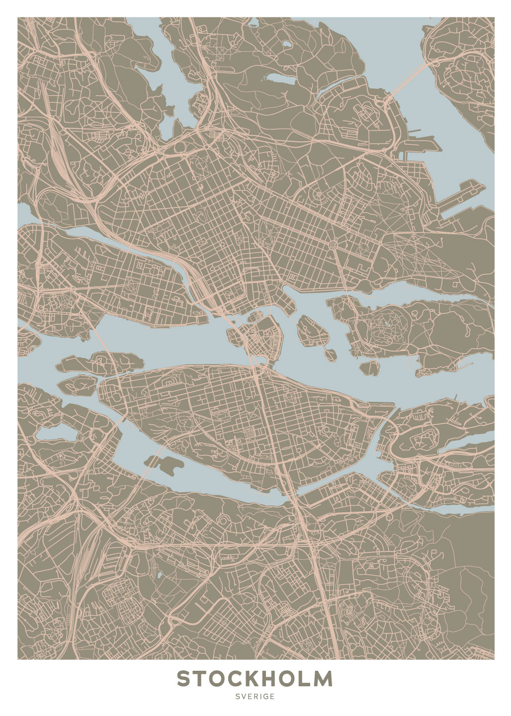 Stockholm Kunstkort fra Illux – Skandinavisk Elegance