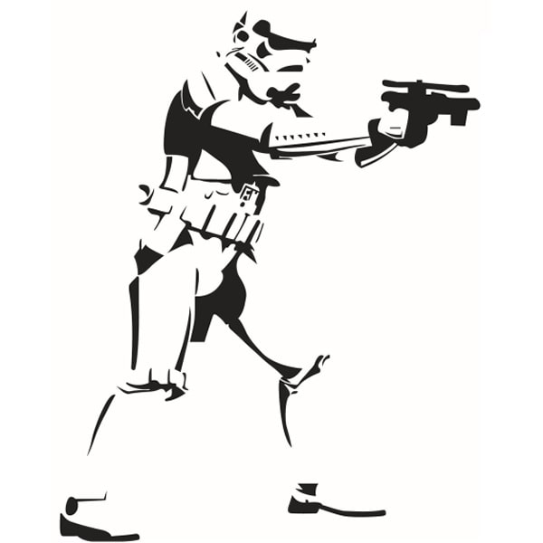 Stormtrooper Vægklistermærke – Star Wars Dekorationstilbud