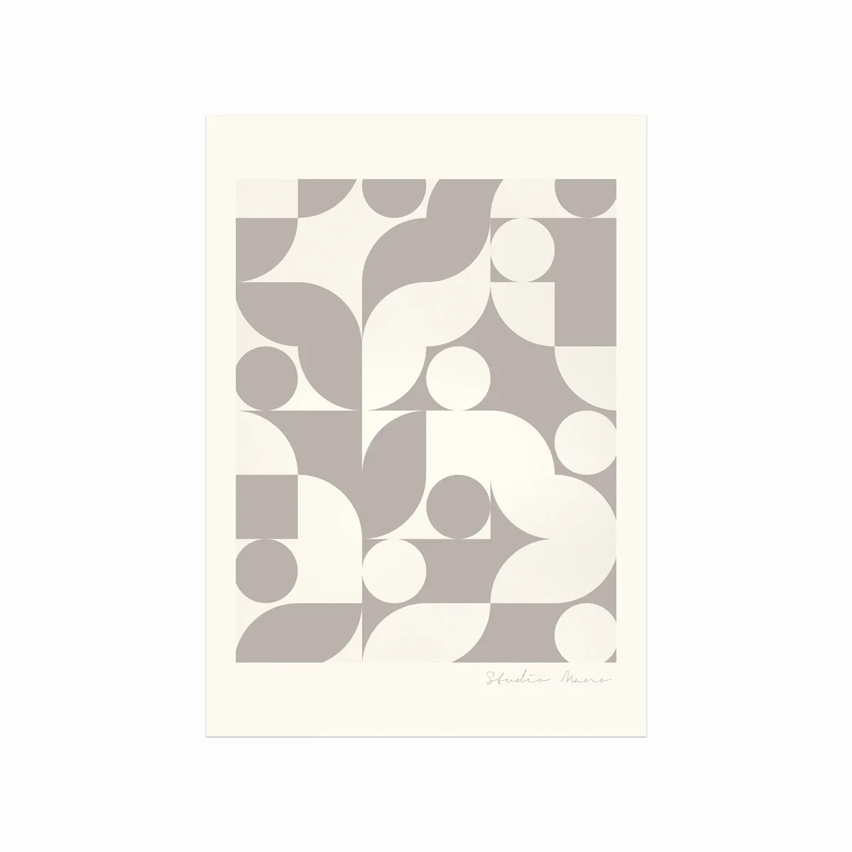 Moderne Geometrisk Plakat – Abstrakt Kunst til Dit Hjem
