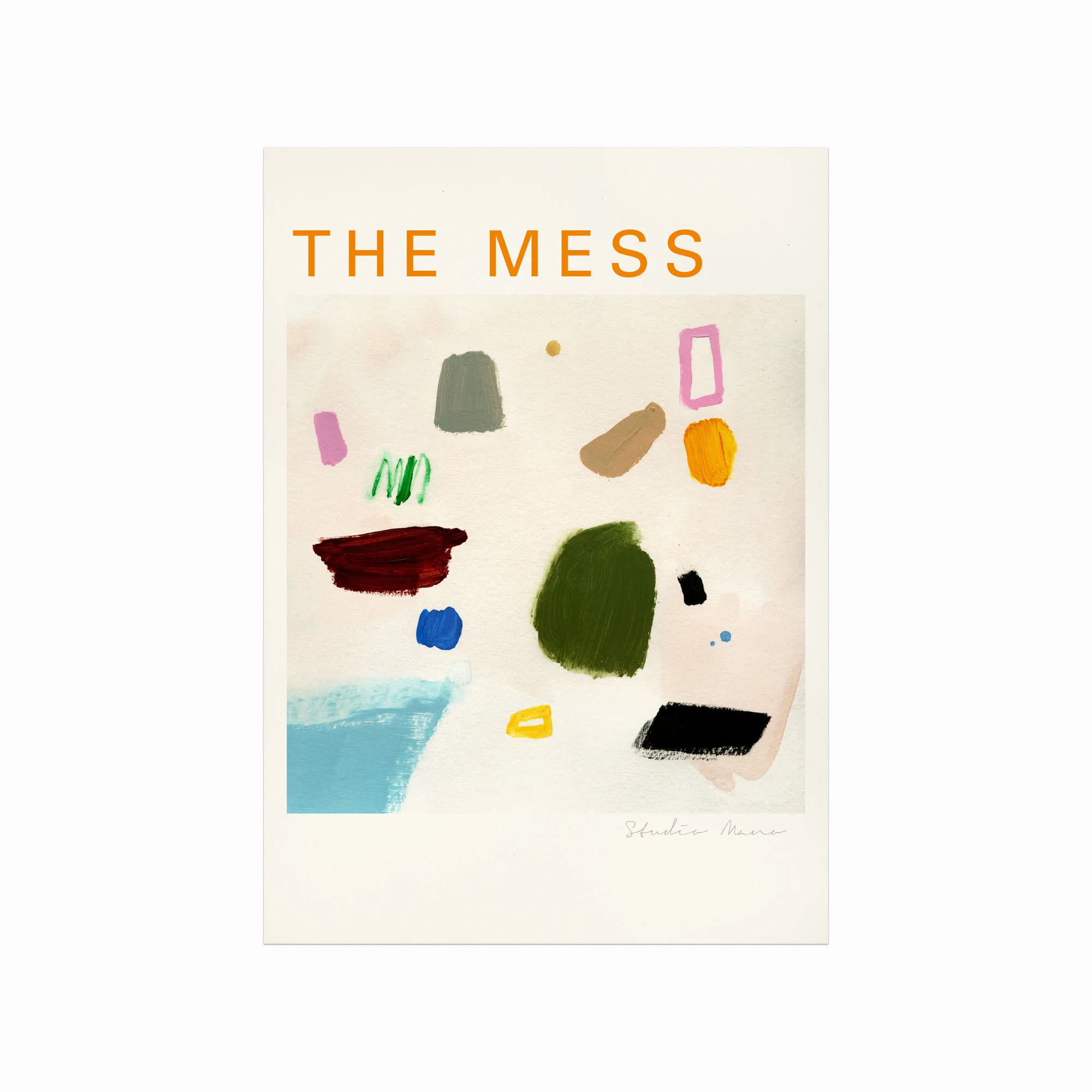 Moderne Abstrakt Plakat: Studio Mano The Mess til Dit Hjem