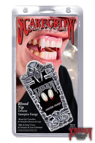 Vampyrtænder med Blodtip - Klassisk Scarecrow