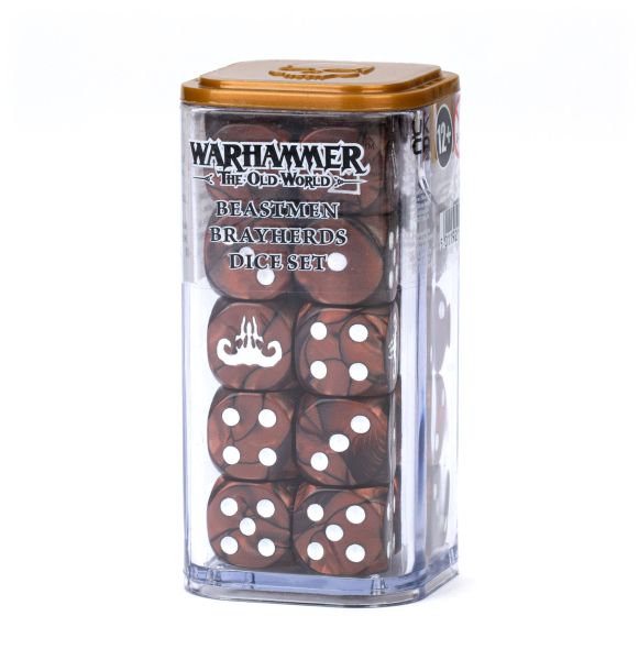 Terninger Warhammer: The Old World: Beastmen Brayherds Dice Set 18d6 Artillery Scatter Dice 2025 99222716001