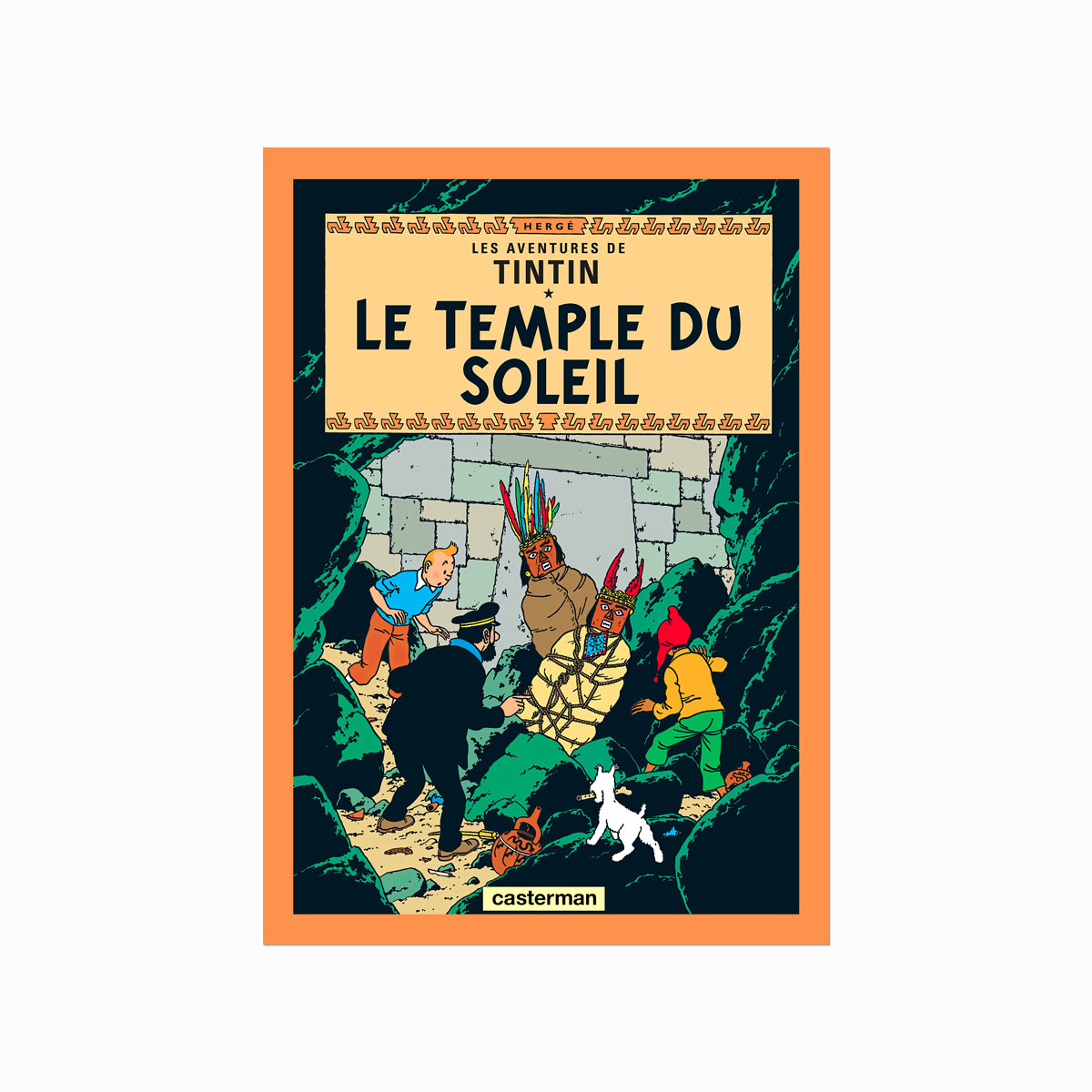 Tintin Plakat Temple Soleil 1949