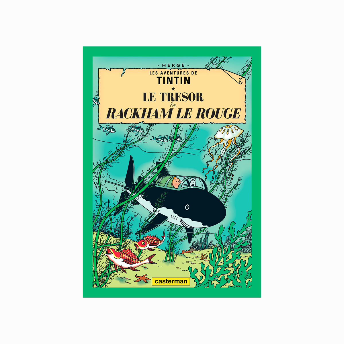 Tintin Plakat – Rackham Le Rouge 1944 til Dit Hjem