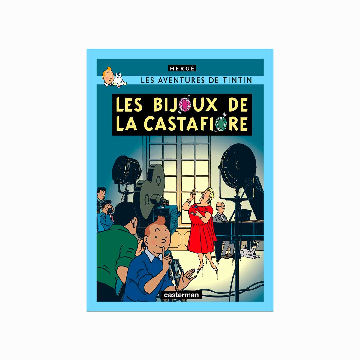 Tintin Plakat: Les Bijoux De La Castafiore – Farverig Kunst