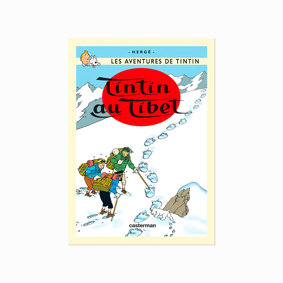 Tintin Plakat Tintin Tibet 1960