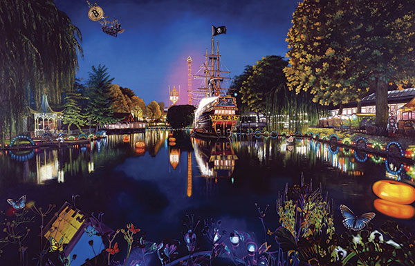 Tivoli Night Plakat – Pop Art Kunsttryk til Dit Rum