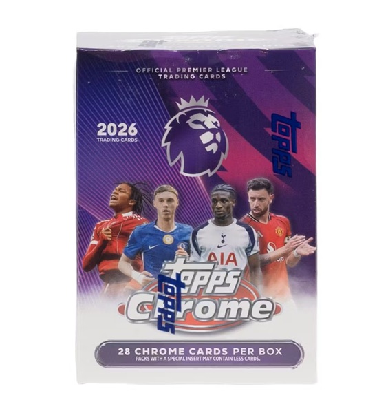 Topps Chrome 2026 Premier League Epl Soccer: -pack Blaster Box