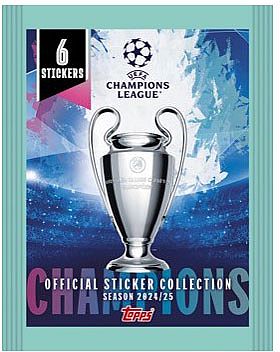 Topps Fodbold-stickers Klisterm 195 166 Rker: Champions League 2024 2025 Booster Pack