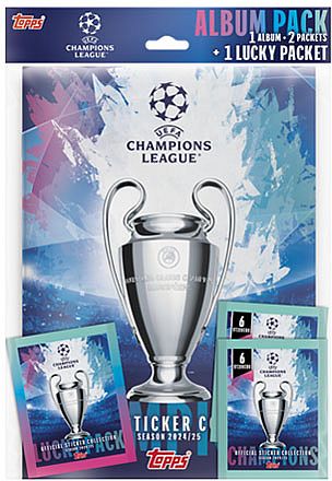 Topps Fodbold-stickers Klisterm 195 166 Rker: Champions League 2024 2025 Starter Pack  Album     Boosters