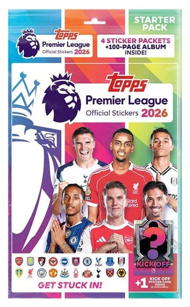 Topps Fodbold-stickers Klisterm 195 166 Rker: Premier League 2025 26 Starter Pack  Album   24 Stickers