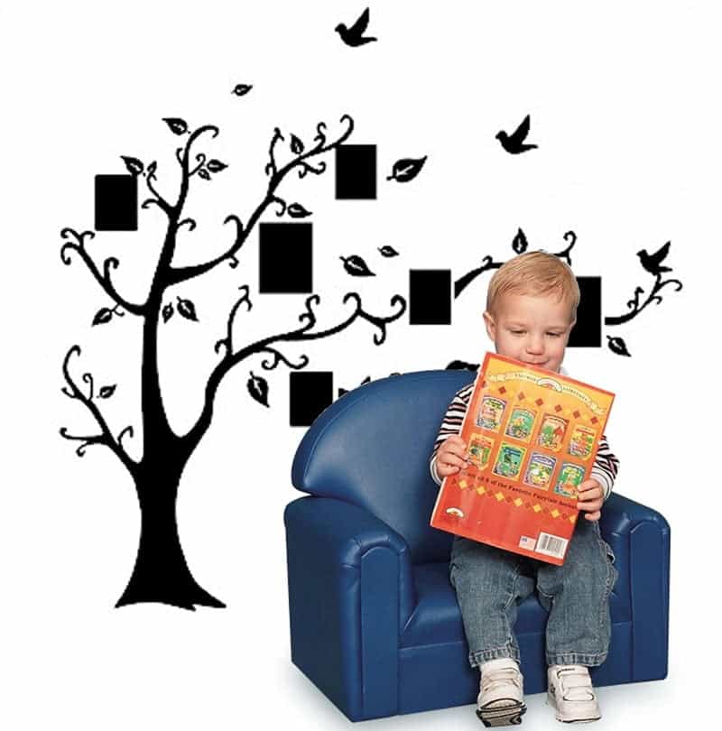 Træ Med Rammer Wallsticker