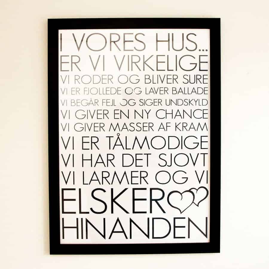 Elegant Sort A3 Plakatramme i Træ – Vægdekoration Udsalg