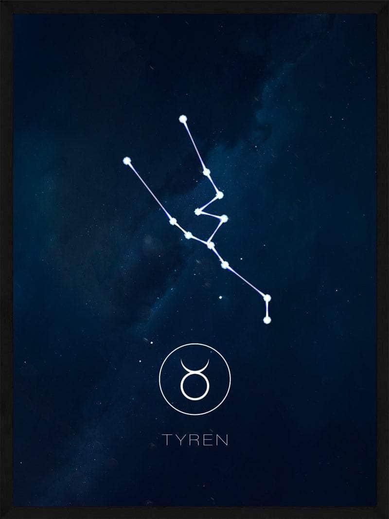Tyren Stjernetegn Plakat – Elegant design til indretning