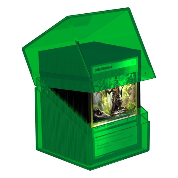 Ultimate Guard Boulder Deck Case  Deck Box  100  Standard Size Clear: Emerald
