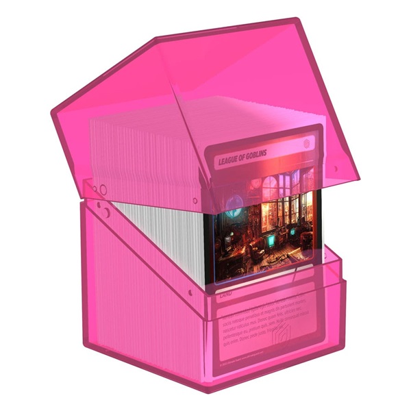 Ultimate Guard Boulder Deck Case Deck Box 100 Standard Size Clear: Rhodonite