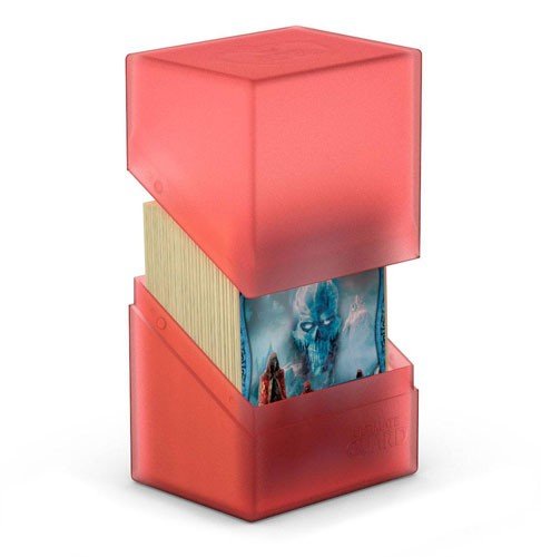 Ultimate Guard Boulder Deck Case  Deck Box  80  Standard Size Ruby