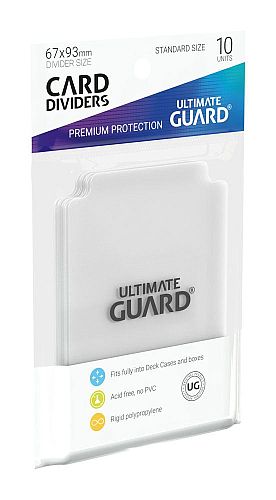 Ultimate Guard Kortopdelere – 10 Gennemsigtige Opdelere