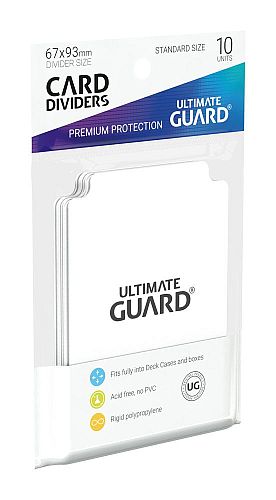 Ultimate Guard Kortopdelere - Standard Hvid 10 stk.