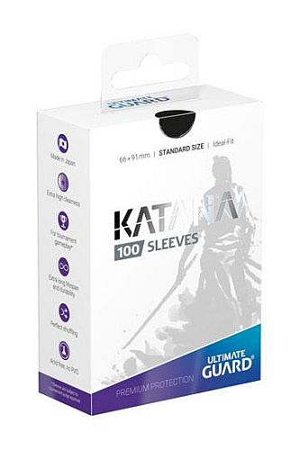 Ultimate Guard Katana Sleeves  Kortlommer  Standard Size Black  100 Sleeves