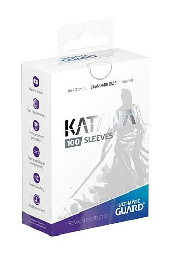 Ultimate Guard Katana Sleeves  Kortlommer  Standard Size White  100 Sleeves