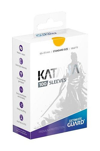 Ultimate Guard Katana Sleeves  Kortlommer  Standard Size Yellow  100 Sleeves