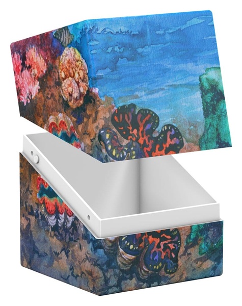 Ultimate Guard Return   Earth Boulder Deck Case  Deck Box  100  Standard Size: Coral Places Seablue Hush