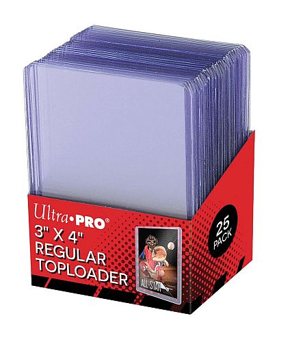 Ultra Pro Toploader: Klar Regular - 25 Stk Kortbeskyttere