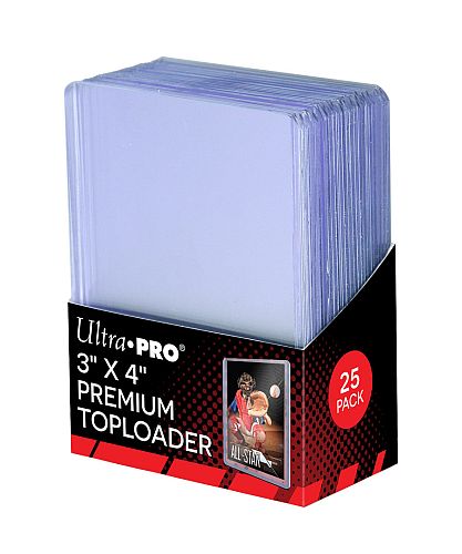 Ultra Pro Toploader: Super Clear Premium Box  25 Stk  Plastik Deck Protector Til Kort   Lommer Sleeves  81145