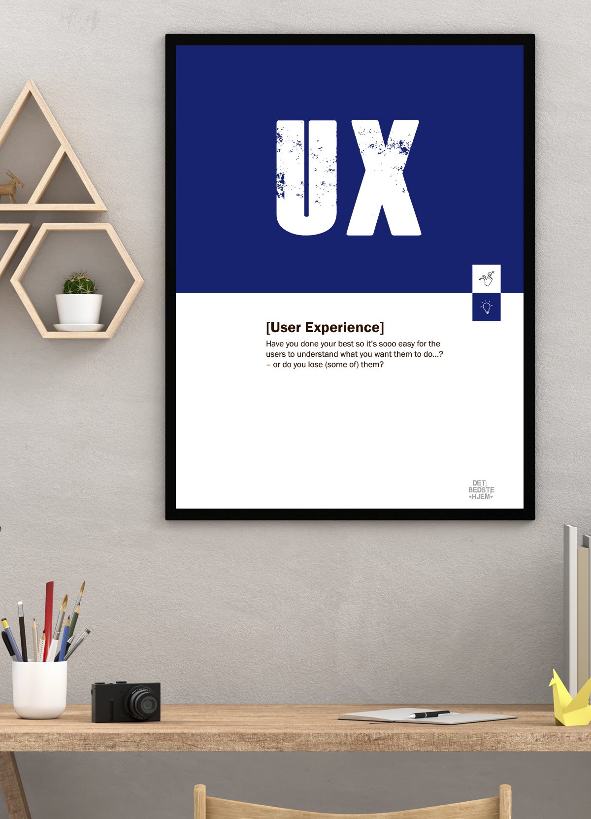 UX Marketing Plakat - Forstå Brugeroplevelsen A4 199 kr.