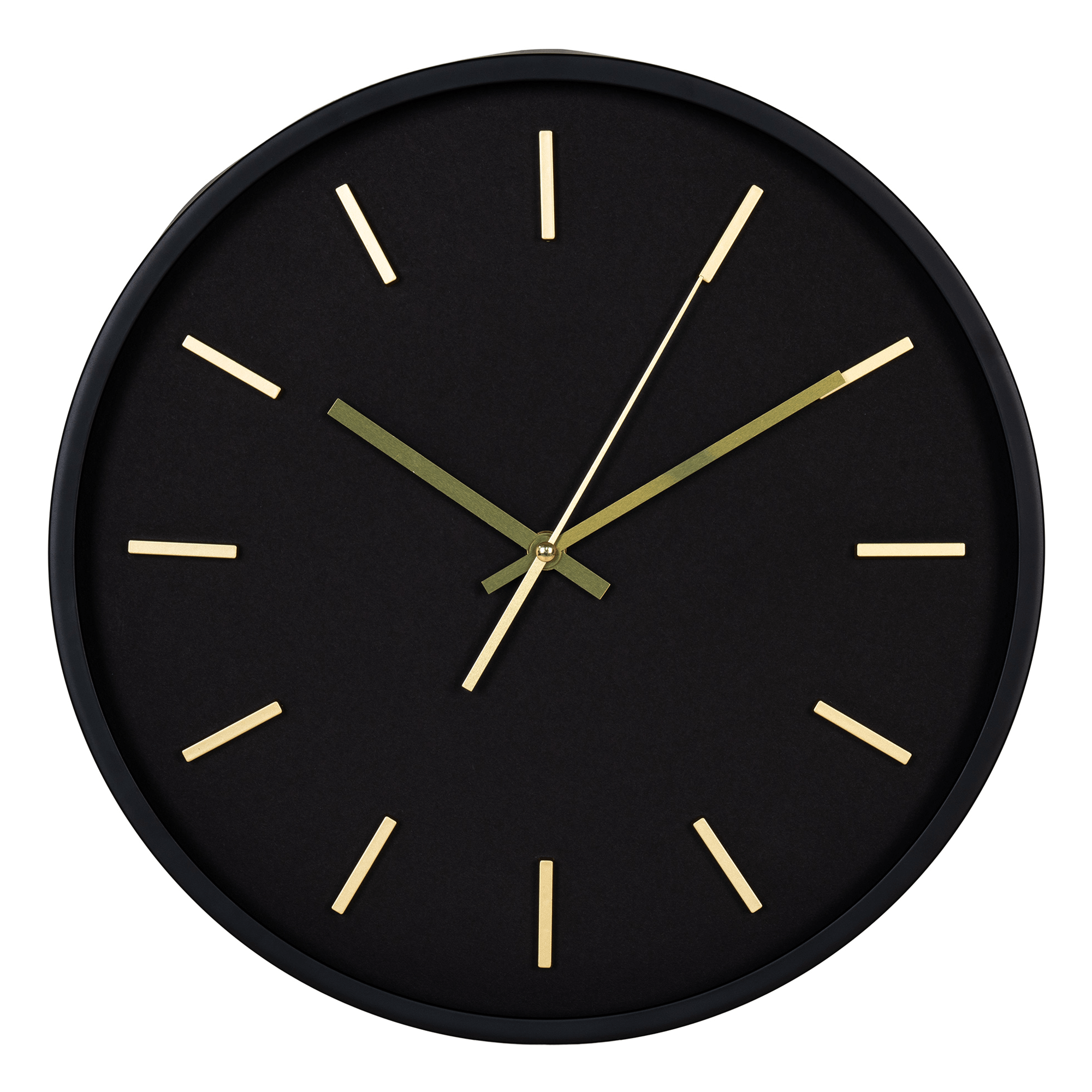 Elegant Sort Minimalistisk Vægur fra NAGA – Stilsikkert Design!