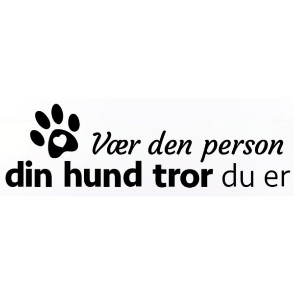 Sød hundewallsticker - Vis din kærlighed til din hund!