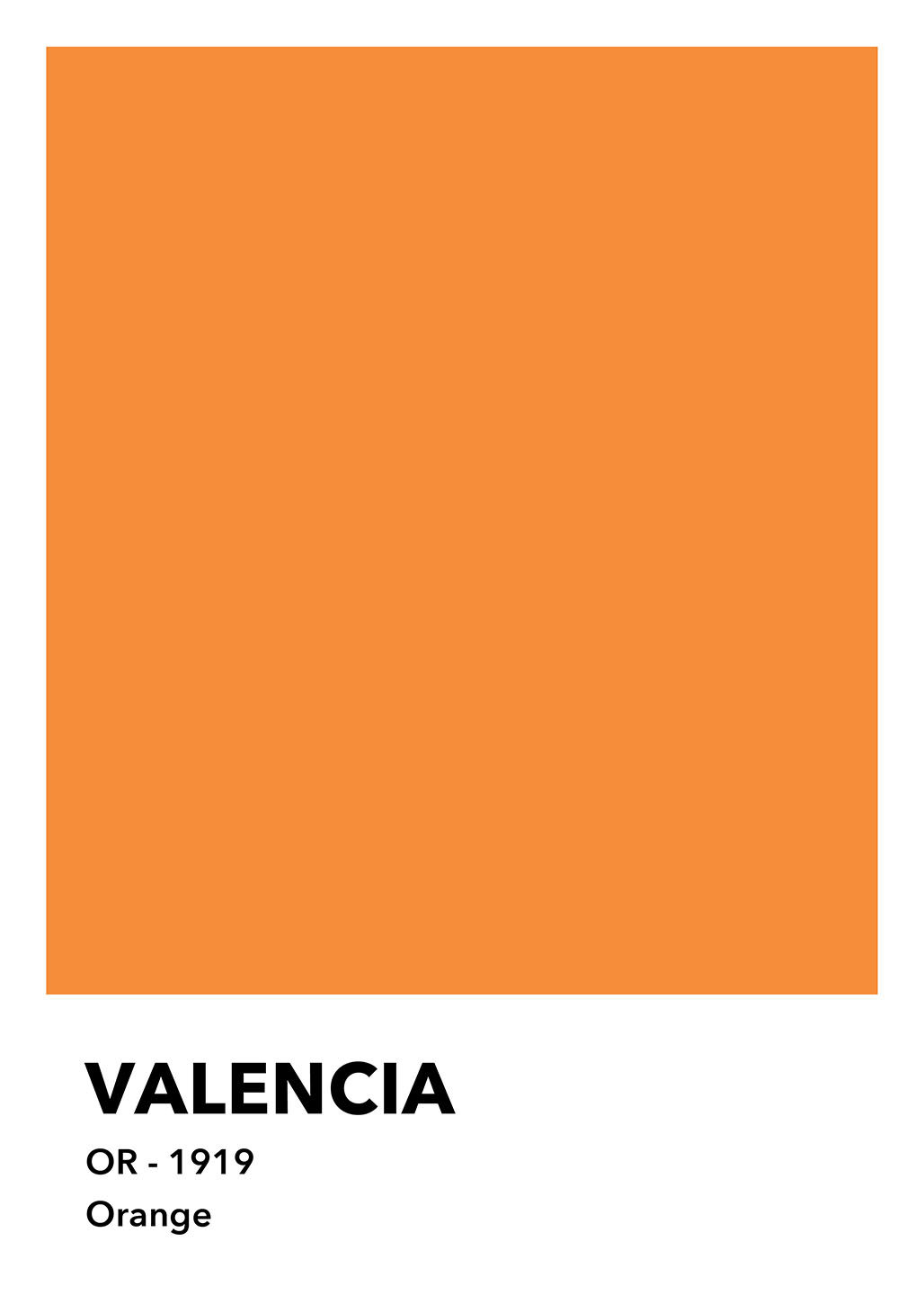 Unikt Valencia Orange Kunstværk til Hjemmedekoration