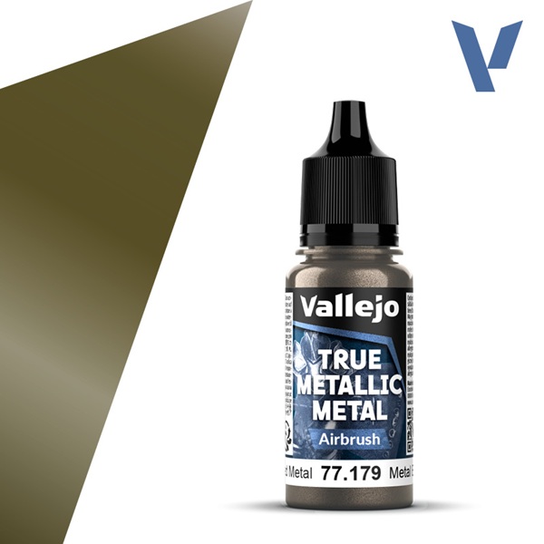 Vallejo Maling True Metallic Metal: Airbrush Aged Metal 18ml