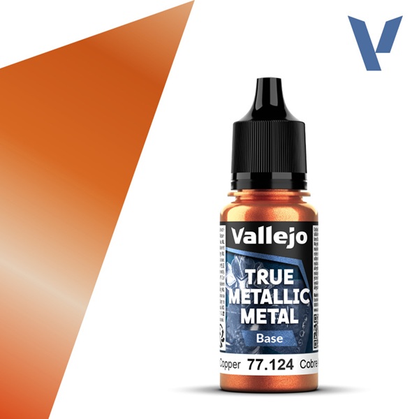 Vallejo Maling True Metallic Metal: Base Ancient Copper 18ml