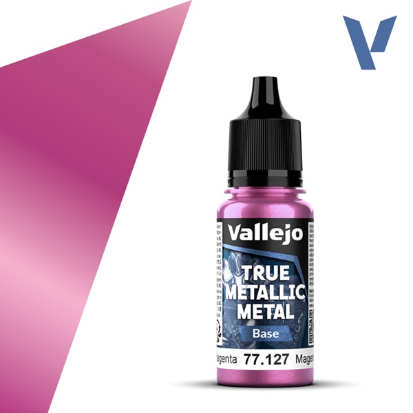Vallejo Maling True Metallic Metal: Base Crimson Magenta 18ml