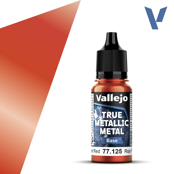 Vallejo Maling True Metallic Metal: Base Forged Red 18ml