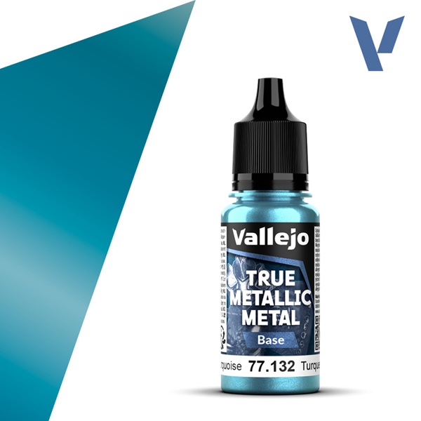 Vallejo Maling True Metallic Metal: Base Hydra Turquoise 18ml