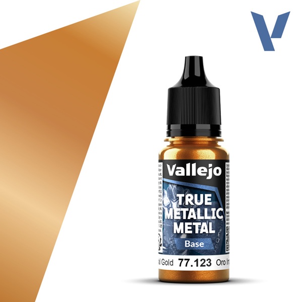 Vallejo Maling True Metallic Metal: Base Imperial Gold 18ml