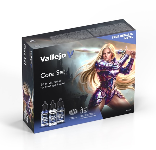Vallejo Maling True Metallic Metal: Core Set  60 Colors