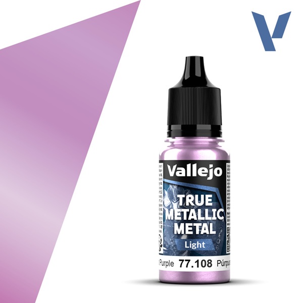 Vallejo Maling True Metallic Metal: Light Amethyst Purple 18ml